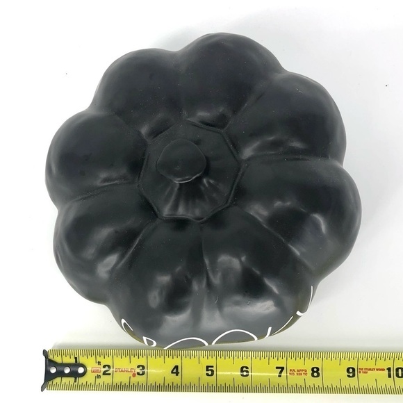 Rae Dunn Spooky Pumpkin Black Halloween Decor Large Letter - Picture 3 of 5